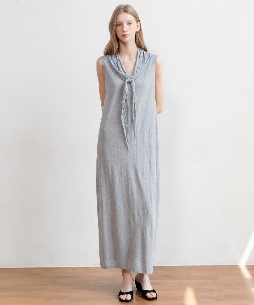 J Mark New York Sleeveless U-Neck Maxi Knit Dress_2Color