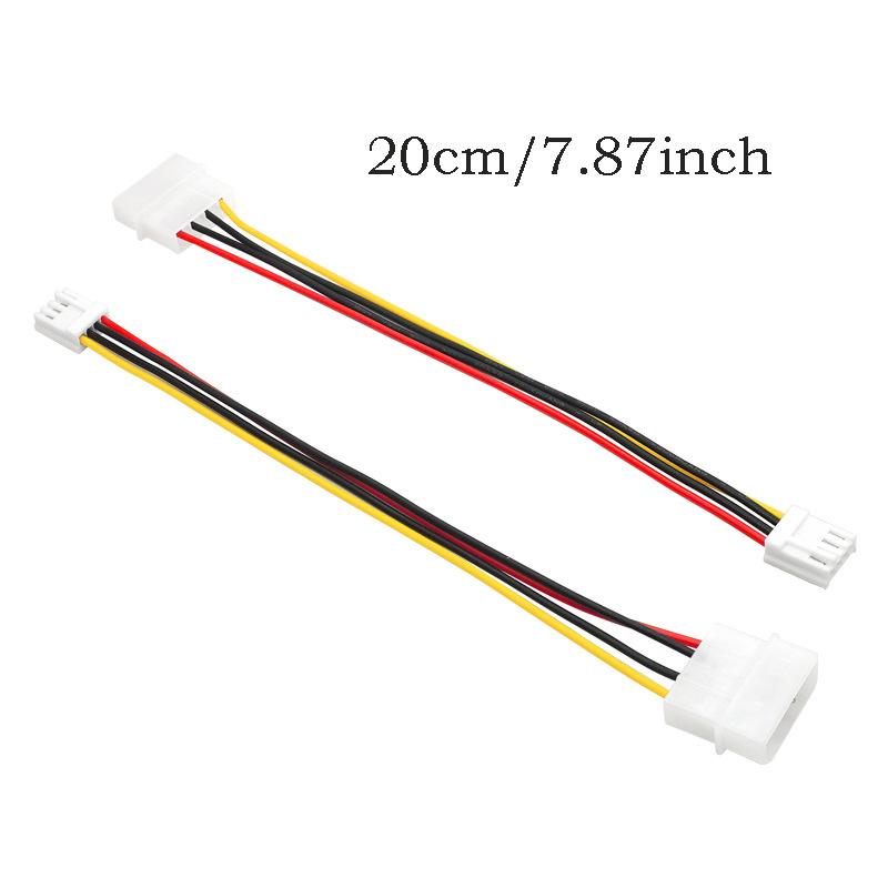 Stor 4-pins Molex til Liten 4-pins Konverteringskabel FDD Floppy Disk Drive Strømforsyningsledning Datamaskin IDE til Strømtilkoblingsplugg Ledning