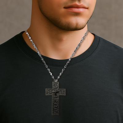 Cross Pendant Necklace Unique Fashion Chain for Travel Party Dating