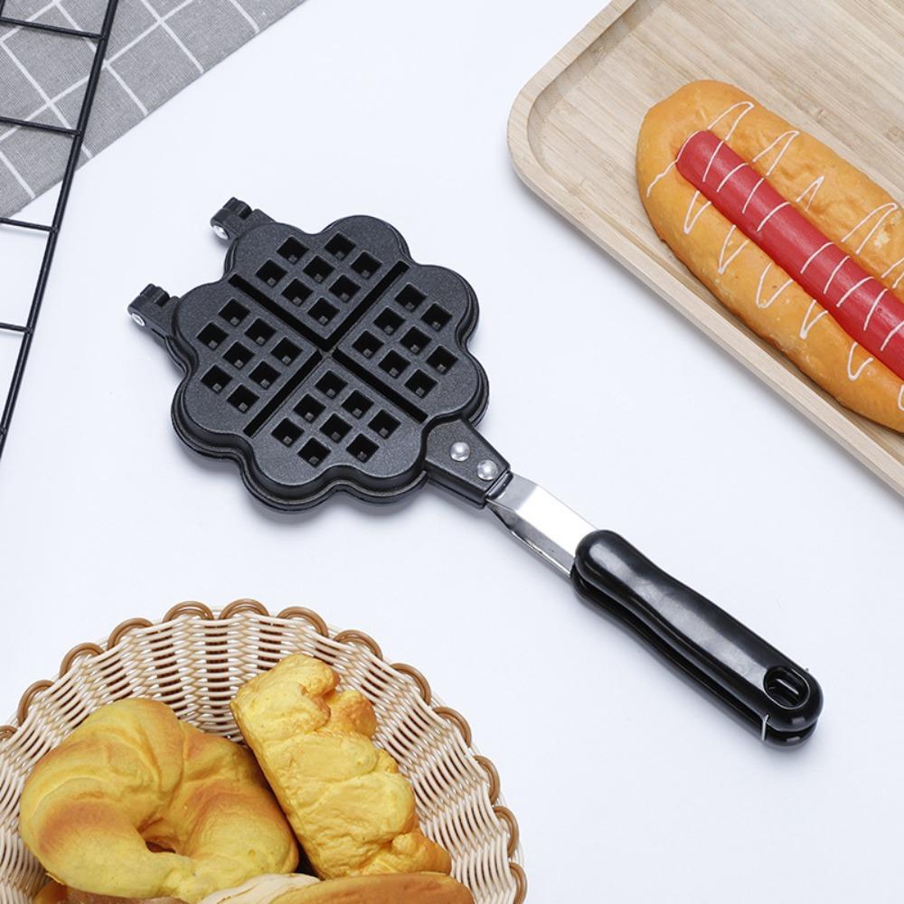 Double Side Waffle Baking Pan Non-stick Waffle Maker Heart Shaped Waffle Mold Breakfast