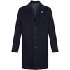 HAZZYS Men's Mid-Length Double-Faced Wool Blend Coat