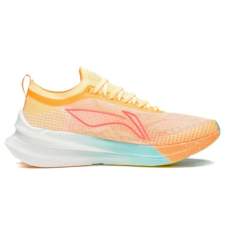 New LINING Feidian 2 Elite Running Shoes Women's Low Top Fluorescent Milk Yellow ARMS020-3