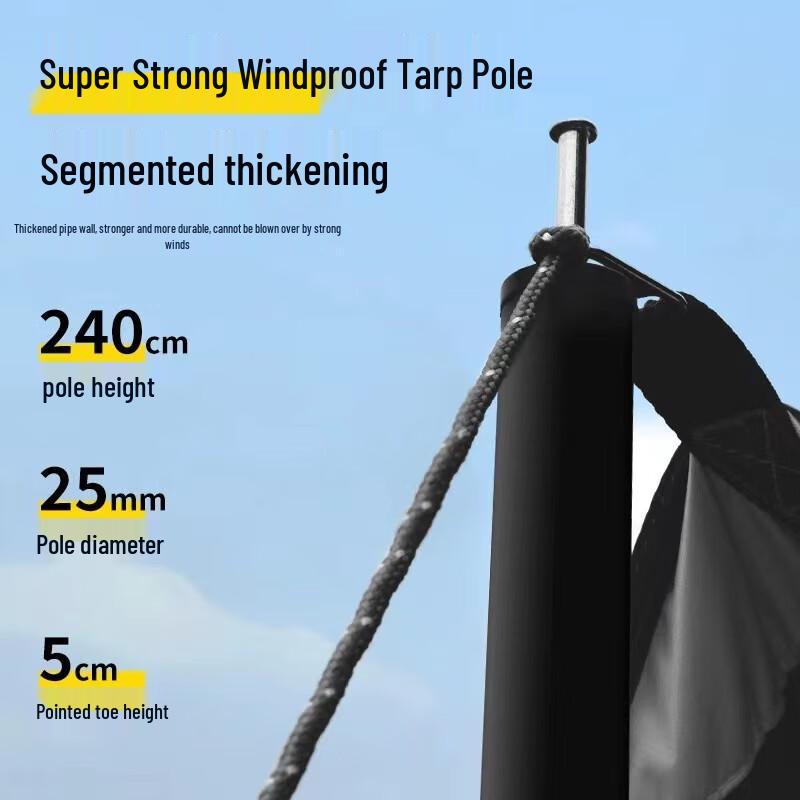 OLOMM Thickened Outdoor Blackout Tarp