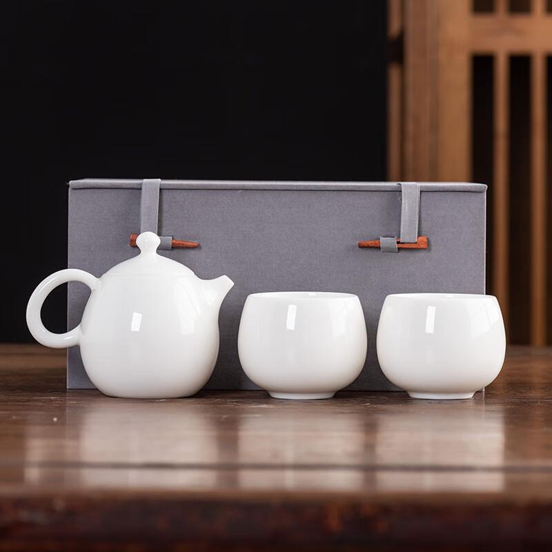 Jade White Porcelain Gongfu Tea Set