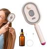 Steam Brush for Hair Rechargeable Detangling Comb with Oil Measuring Cup Steam Straightener Brush for Home Smoothing Curly Thick