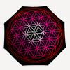 Flower of Life Mandala Decorative StickerUmbrella, Portable 3-Fold Umbrella for Men & Women,Christmas Gift ES69