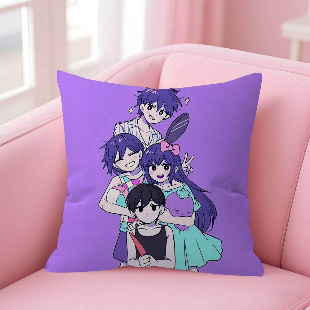 

OOmori Game Pillow Cover Sofa Cushion Cover Home Room Decoration Children Gift 30x30 cm