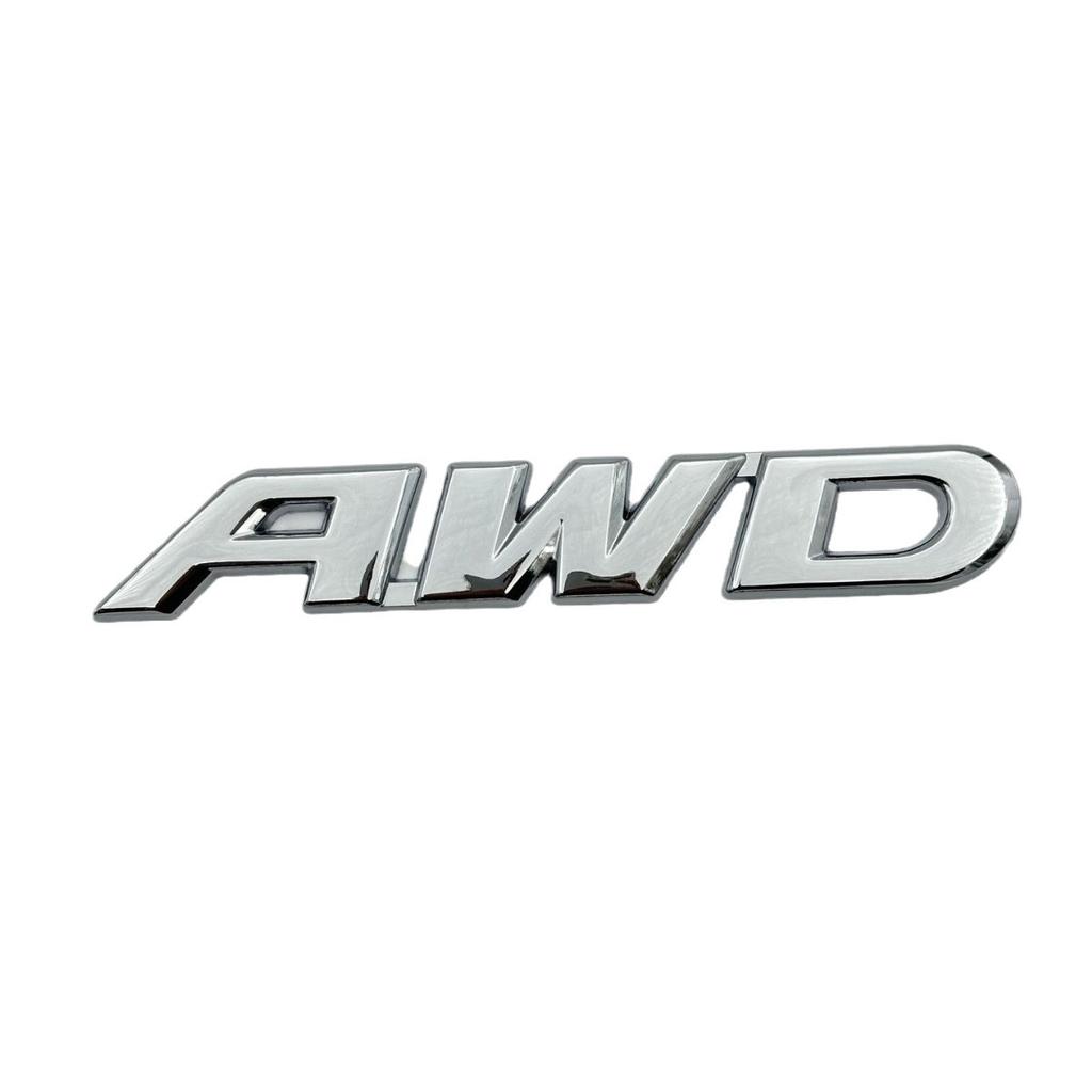 Suitable for Honda's new CRV Geshitu AWD electroplated letter personalized car sticker metal label modified car sticker