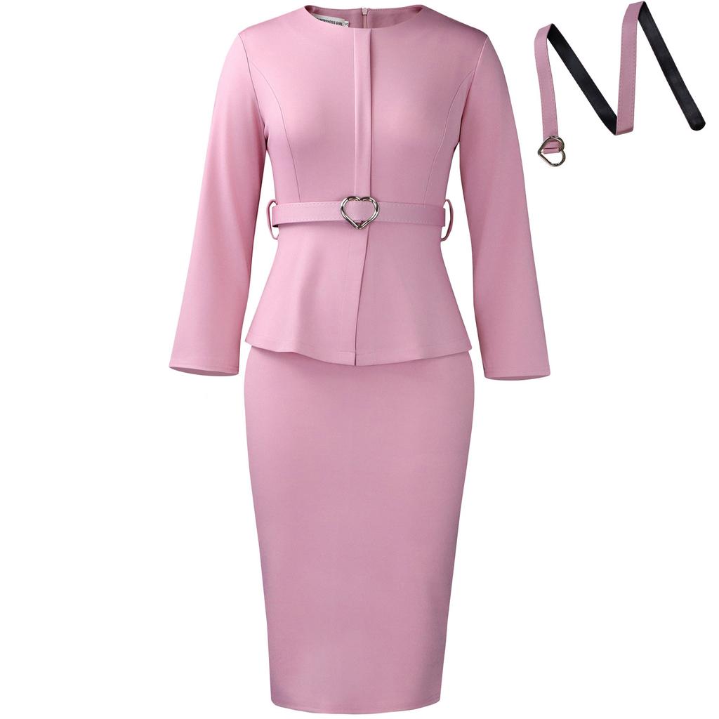 Women's clothing winter new fashion temperament elegant hip-wrapped Tongle solid color long-sleeved dress