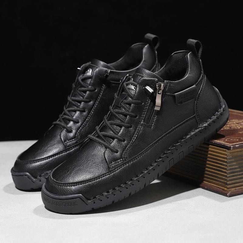 Womens/Men's Leather Shoes Large Casual Shoes Sports Men's Fashionable Casual Leather Shoes