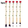Rose Makeup Brush Set With Gold And Rose Gold Handles For All Skin Types Gift For Women