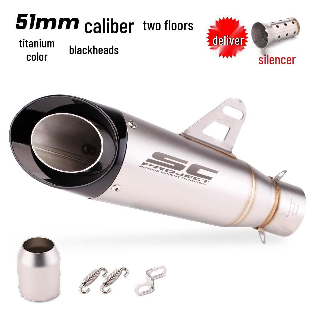 Ninja Z250/Z300/Z400 MT07/09 R25/R3/R6 Street SC Double/Triple Layer Motorcycle Exhaust Pipe