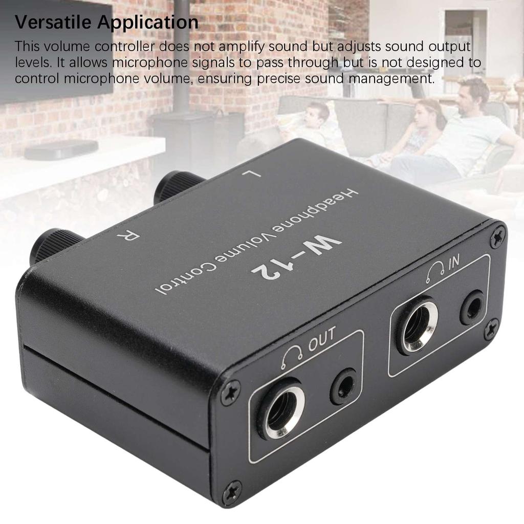 3.5mm 6.35mm Stereo Volume Controller 1 4 Inch 1 8 Inch Inline Volume Control Headphones Volume Attenuator for