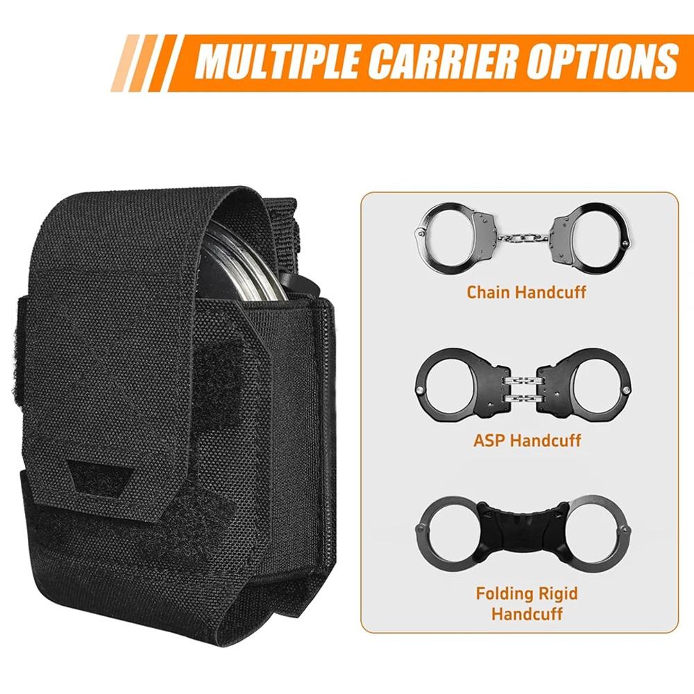 Custodia a Molla per Manette Porta Manette Custodia Estrazione Rapida Fondina Universale per Manette Copertura per Manette a Catena Standard Fondina da Cintura
