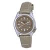 Refurbished Seiko 5 Sports Compact Leather Beige Dial Automatic SRE005 SRE005K1 SRE005K 100M Women's Watch