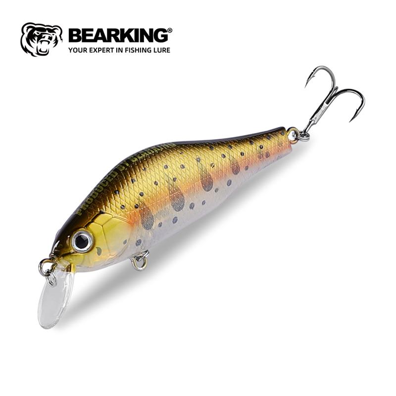 

BEARKING Brand 70mm 8.6g Tungsten system рыболовные приманки minnow crank wobbler качественные рыболовные снасти 10 цветов на выбор I