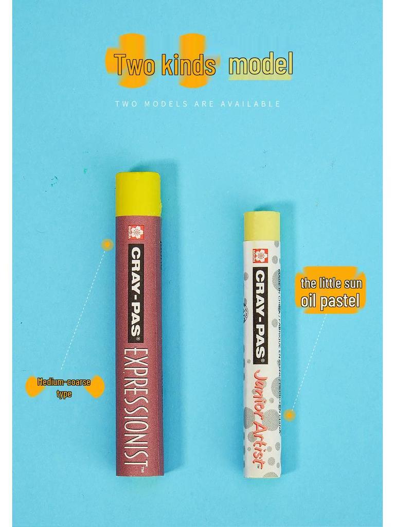 Washable Japan Sakura Oil Pastels: No-Mess Crayons for Kids & Students