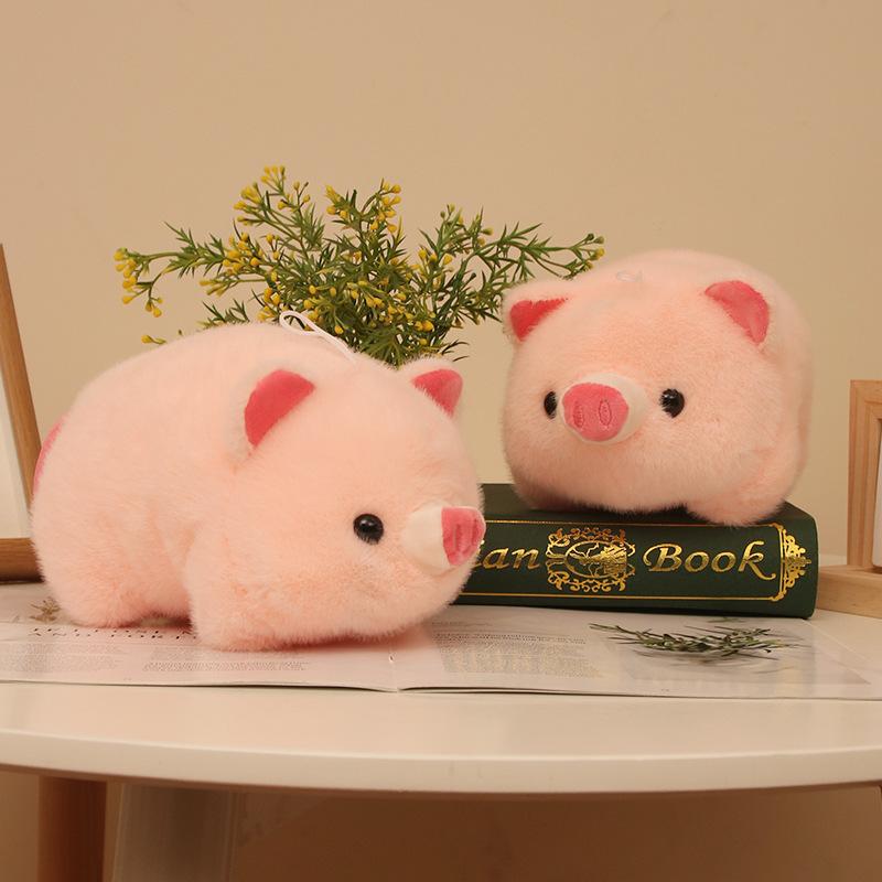 Söt rosa söt gris plyschleksak docka 8 tum flickdocka docka present bröllop ströddocka