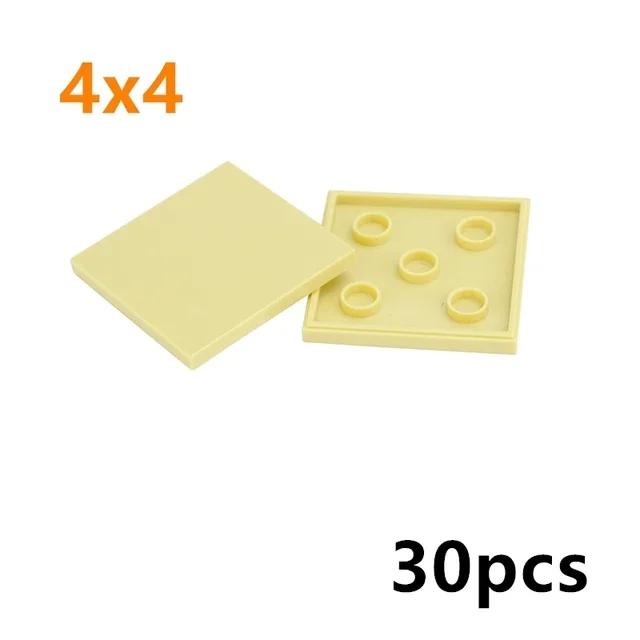DO IT YOURSELF Ceramic Tile Construction Bricks MOC Smooth Figures Blocks 4x4 6x6 8x8 8x16 7x7 Works With 10202 1751 Learning Creativity Playthings