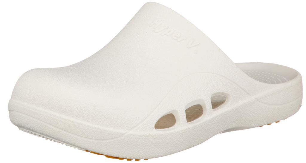 Medical and nursing care sandals Hyper V Pitatto Three White cm cm 4E [Nisshin Rubber] 22.5 - 23.0