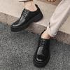 Mens Oxfords Shoes Lace Up High Quality Leather Lace Up Formal Oxfords Footwear Loafers Driving Party Dating Business Work Shoes