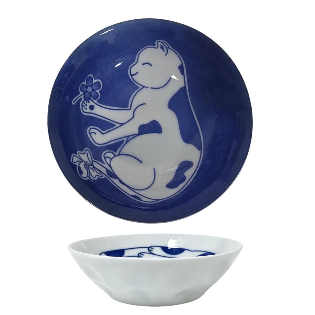 Cartoon Cat Ceramic Snack Dish - Cute Vinegar & Seasoning Plate for Home