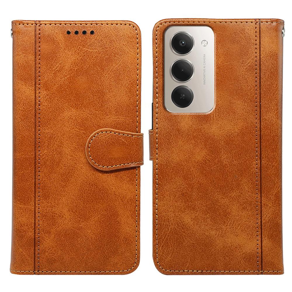 Für Xiaomi 15 Hülle Kalbleder Textur Ständer Buchstil Handyhülle