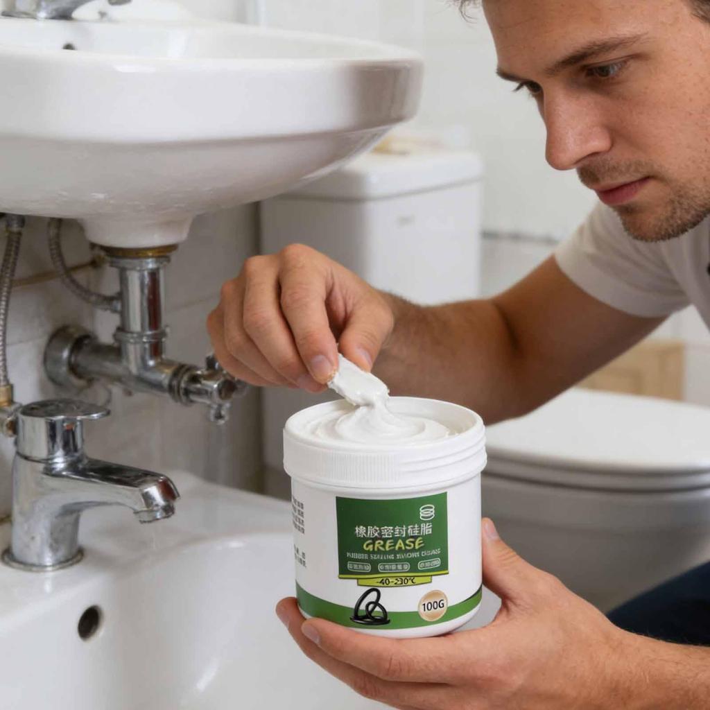 100g Automotive Rubber Sealing Ring Lubricating Grease O-ring Rubber Lubricating Grease Piston Cylinder Sealing Ring Paste