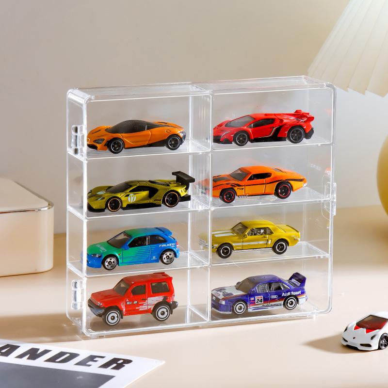 Acrylic Alloy Toy Car Model Storage Box Display Stand Toy Organizer Modern Minimalist Style