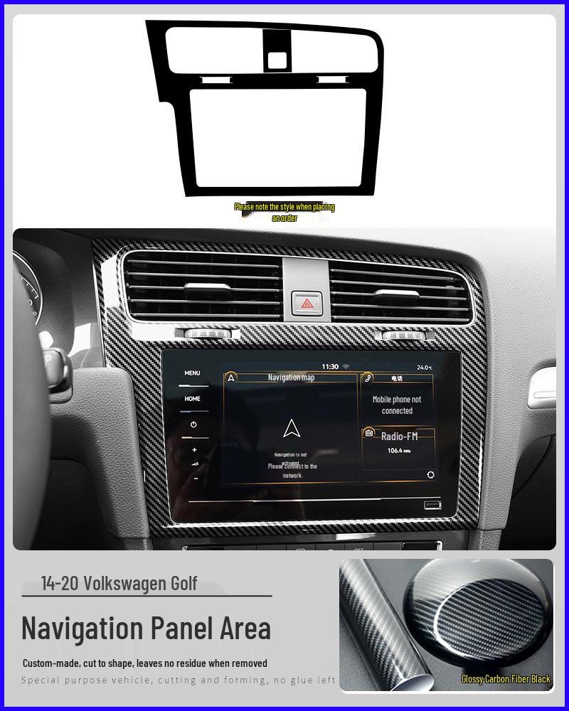 Golf 6th/7th/7.5th Gen Carbon Fiber Interior Console & Gear Shift Sticker.
