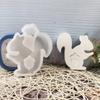 Eichhörnchen Tannenzapfen Figur Silikonform Flexibel und Filigran Für DIY Heimdekoration Und Kreatives Handwerk