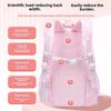 2023 Waterproof Lightweight Backpack for Girls, Ages 1-6, with Spine Protection, Large Capacity