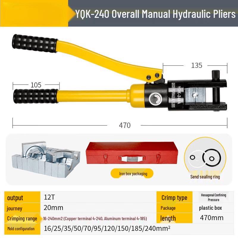 Manual Hydraulic Crimping Plier YQK-240 Series