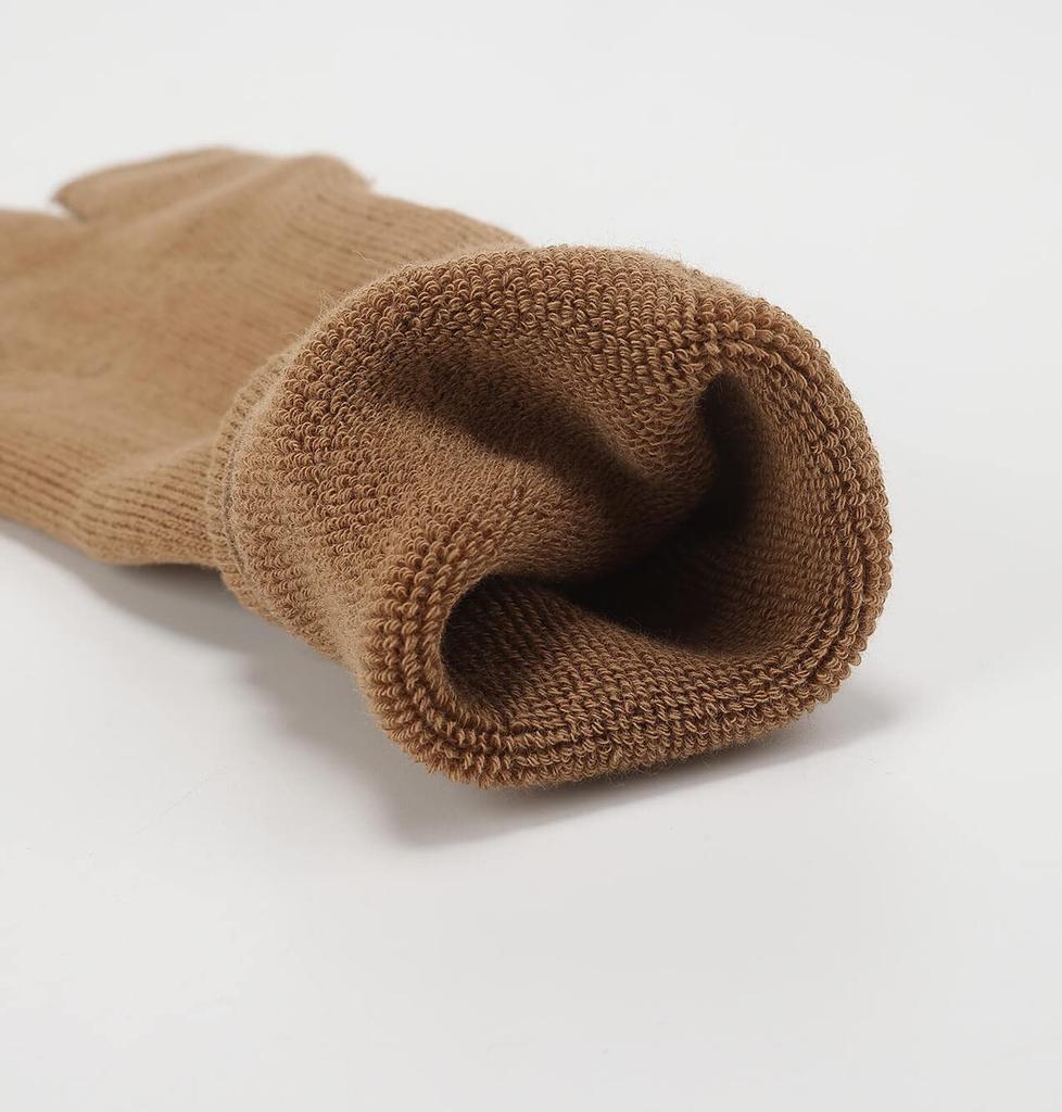 WIOIW Sports Socks for Outdoor Thick Pile Thick Towel Set of 3 Women's Five-Toe Socks, Running, Trekking, Sole, Fabric, Cotton,