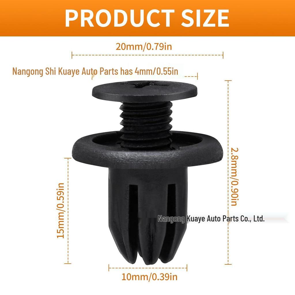 Changan CS35/CS75 Bumper & Grille Fixing Clips & Expansion Screws