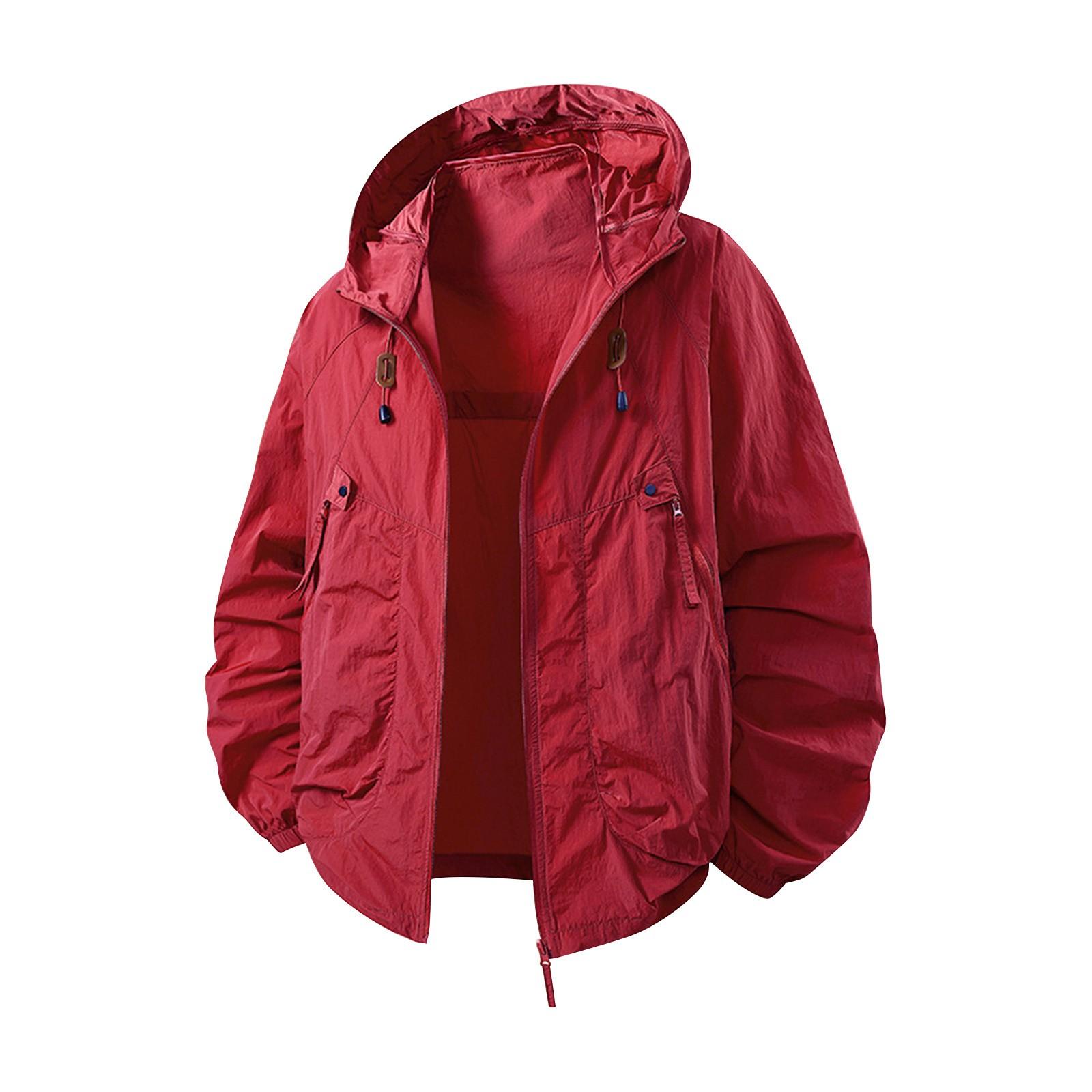 

Мужская и женская солнцезащитная одежда, рабочие куртки, парная одежда, одежда для кожи, быстросохнущие и дышащие топы XL красный