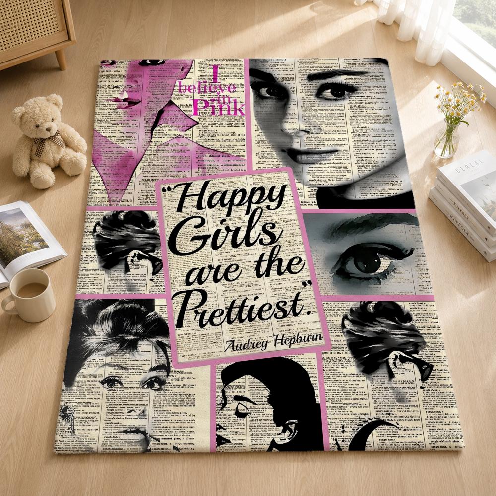 Celebrity A-Audrey Hepburn Coperte Morbide Calde Coperta in Flanella Biancheria da Letto per Letto Soggiorno Casa Divano