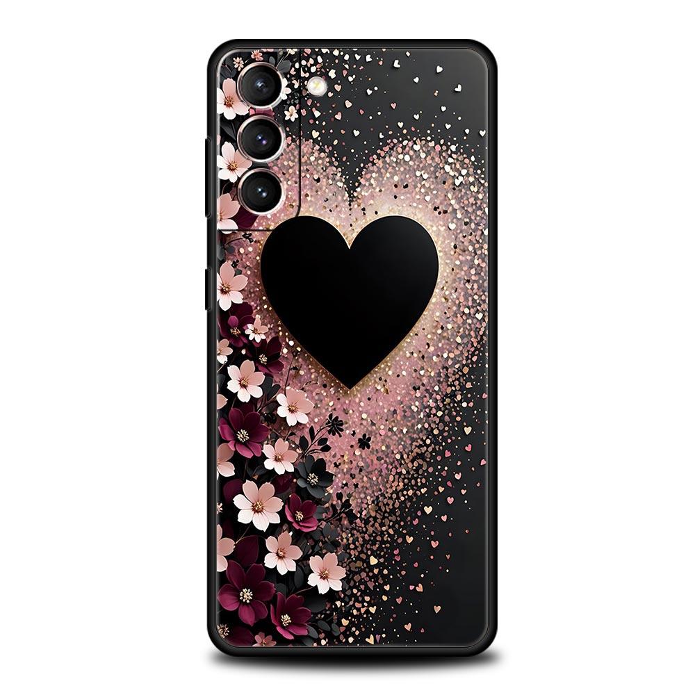 Colored Love Heart Printed Phone Case for Samsung Galaxy S26 S25 S24 S23 S22 S20 S21 FE Ultra S25 Edge Plus 5G Soft TPU Cover