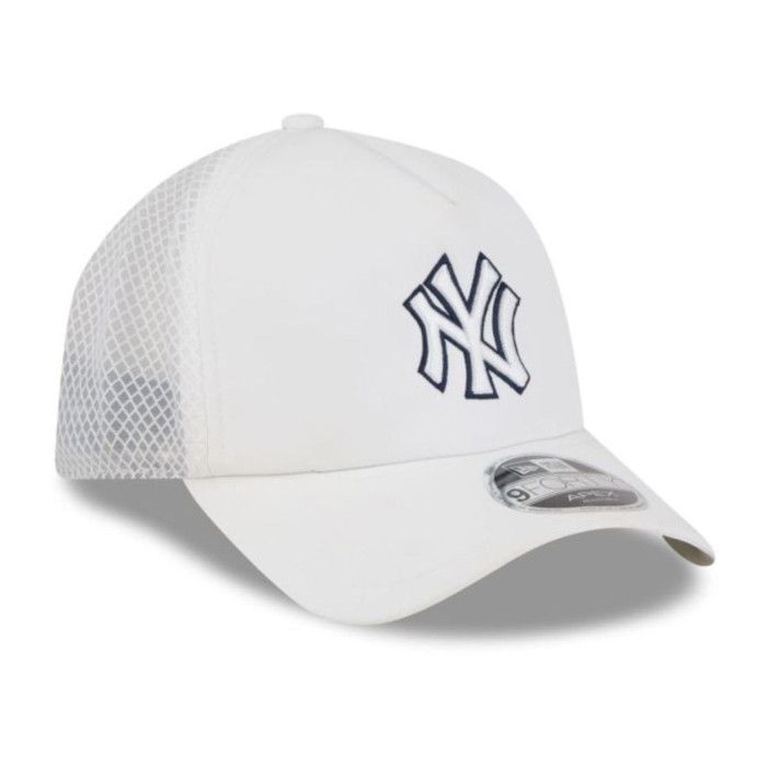 Casquette - NEW ERA - 9FORTY APEX - Yankees de New York - blanche - visière courte &amp; bandeau anti‑humidité