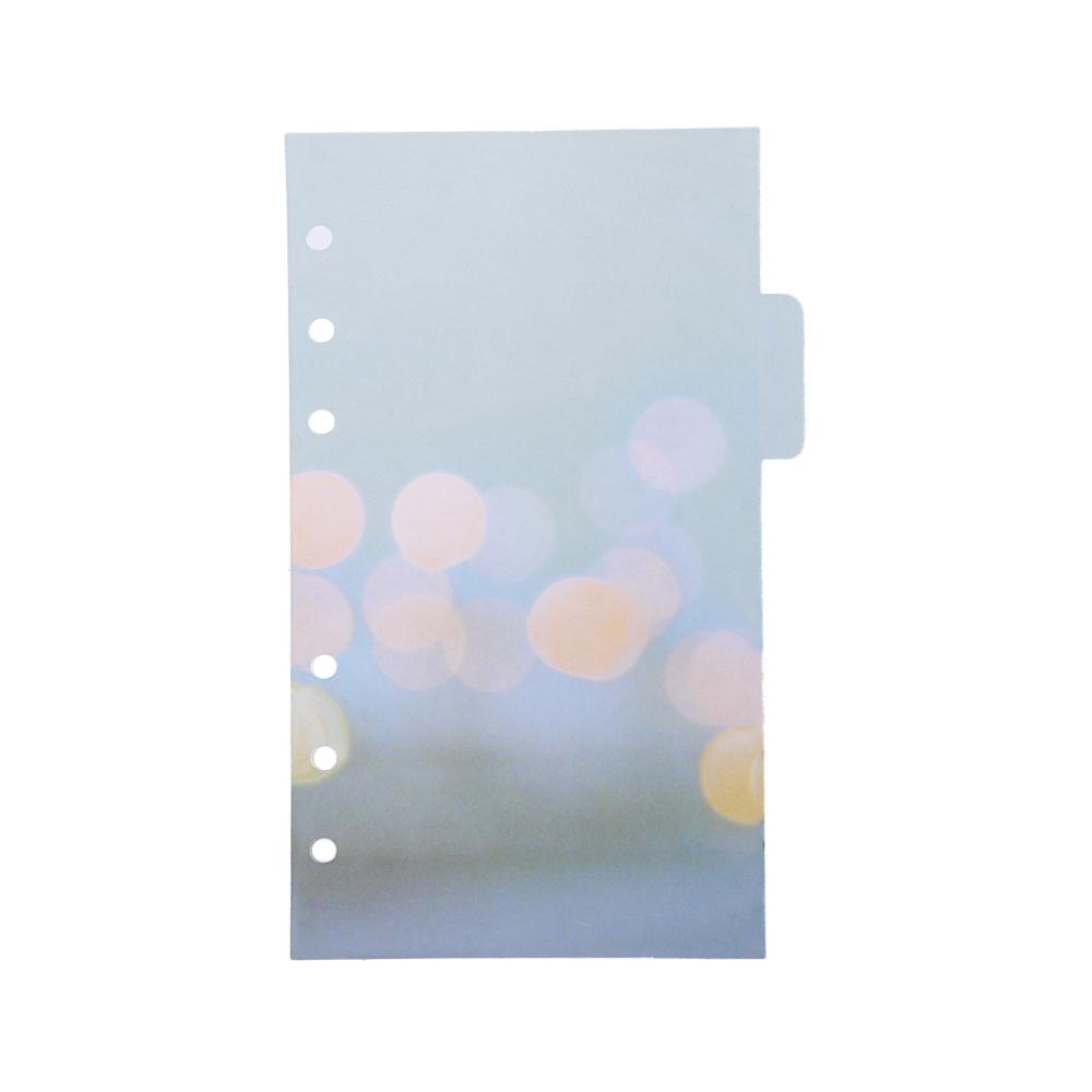 Page Tab Loose Leaf Separator Page Binder Index Page Cherry Blossoms Style Notebook Divider Index