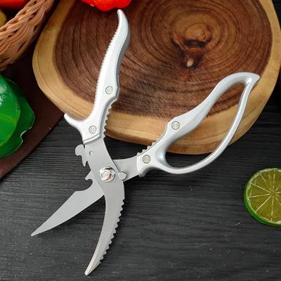 Multifunktionale Stahl Hühnerknochenschere Rostfrei Hart BBQ Schere Verdickt Scharf Küchenschere Geflügel