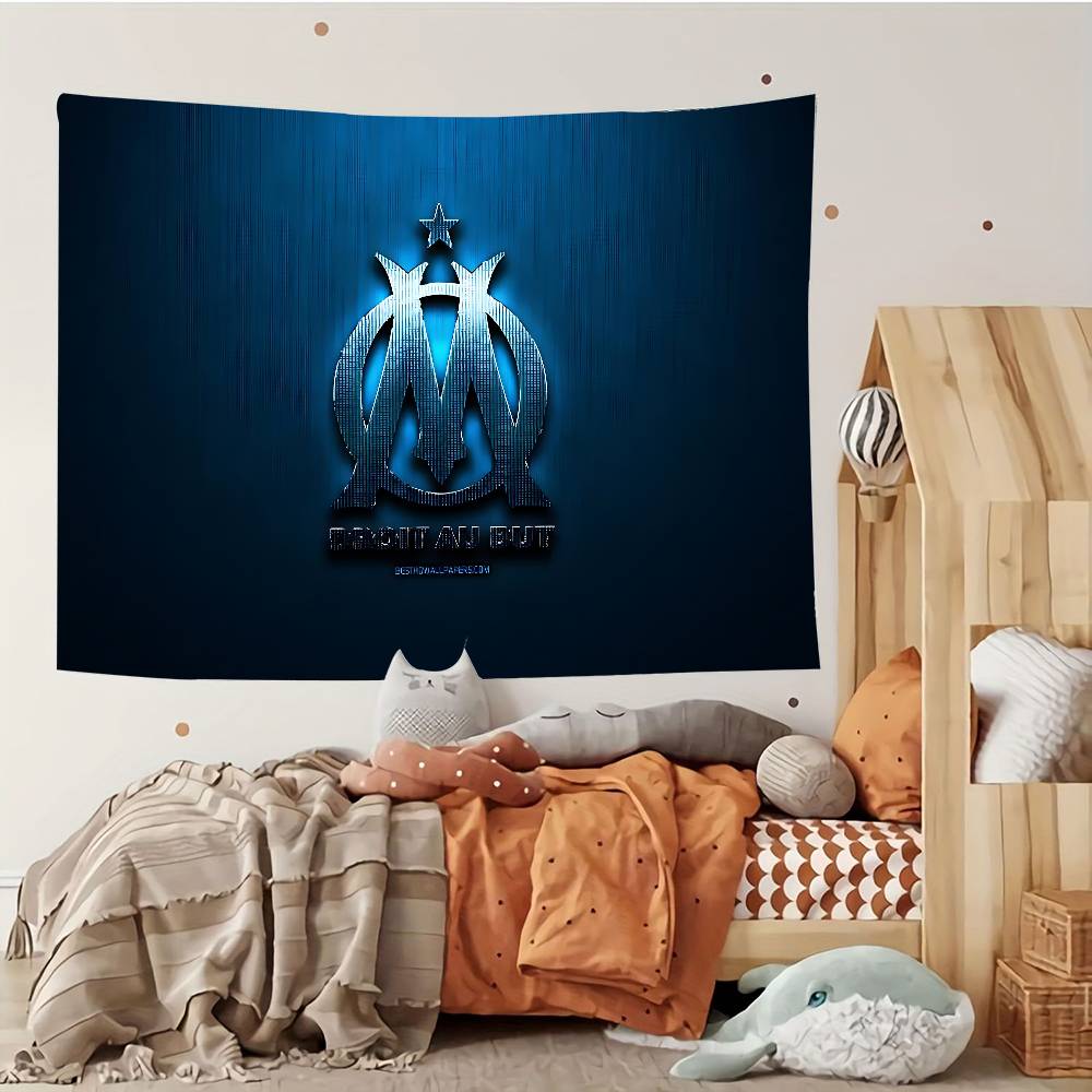 

OOlympiqueDe MMarseilleTapestry Customizable Tapestries Of Various Styles wall Hangings Celebrity Printingwall Hangings 74x94cm(29x37in)