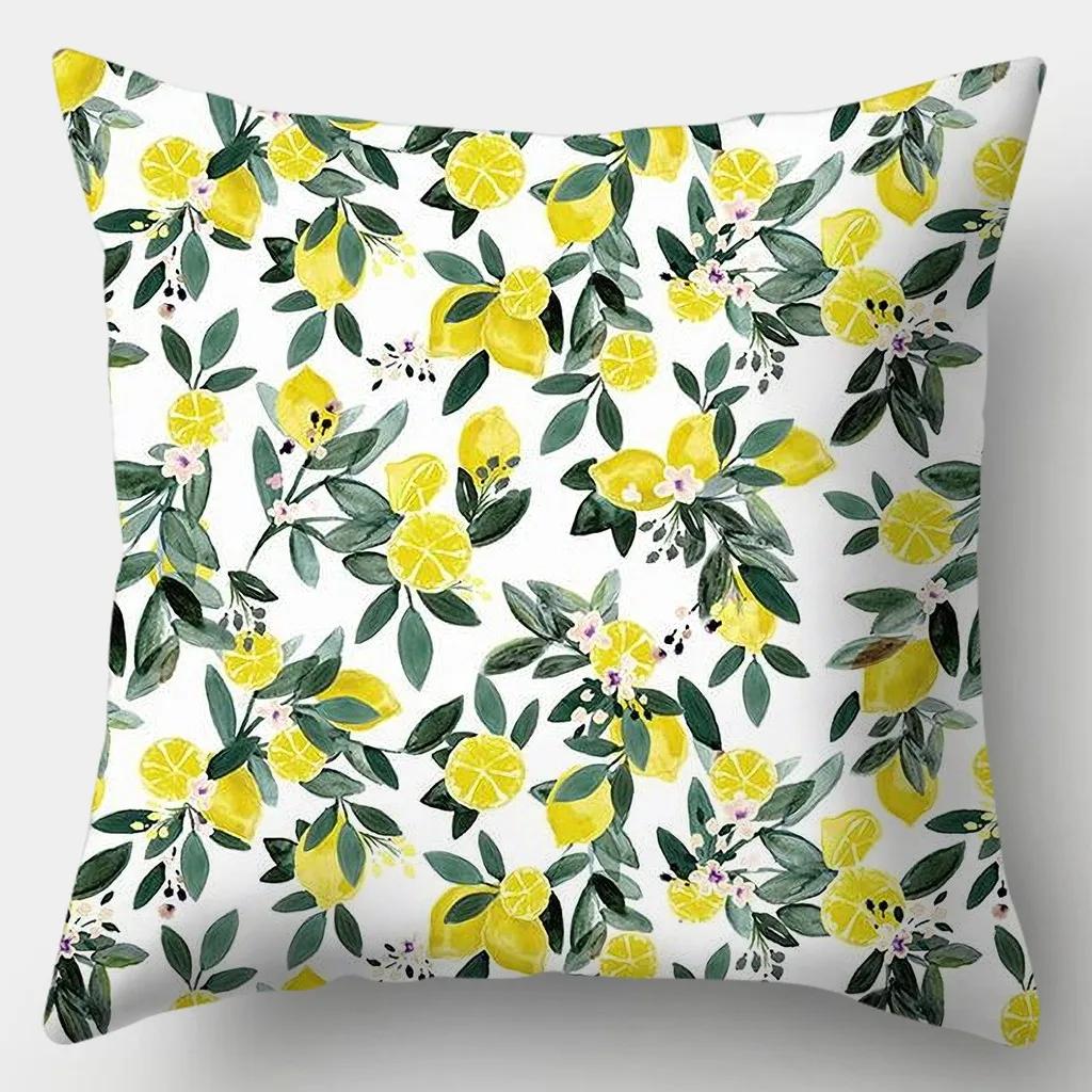 Fresh Style Pillowcase 45cmX45cm Square Sofa Pillow Cover Pretty Flowers Cushion