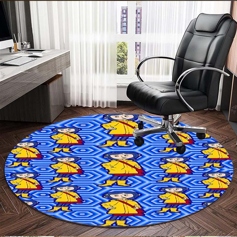 Coraline Print Round Rug, Washable Floor Carpet, For Entryway Dorm Laundry Room Office Study, Home Decor Birthday Christmas Gift