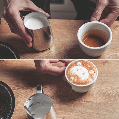 Džbán na kávu z nerezové oceli Džbán na napěnění espressa Mléko Barista Craft Káva Latte Džbán na napěnění mléka Šálek na napěnění mléka