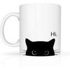 Cute Cat Gifts for Women Girls, Kitty Coffee Mug Cup, Cat Lover Gift for Mom, 11 Oz Ceramic Cup