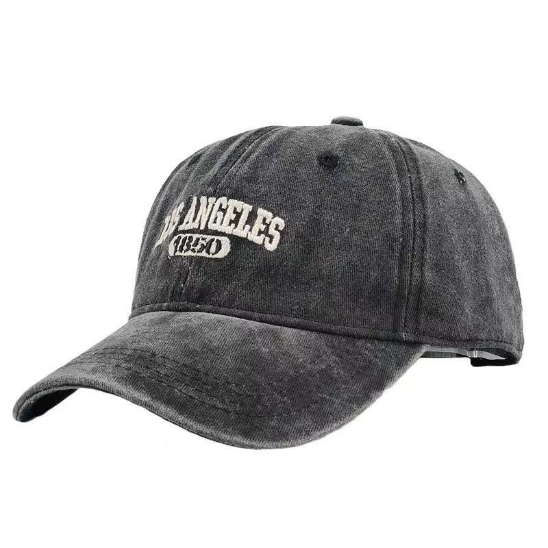Casual Baseball Cap for Women Men Cotton Soft Top Hats Unisex Los Angeles Embroidery Snapback Hat Hiking Sunscreen Caps