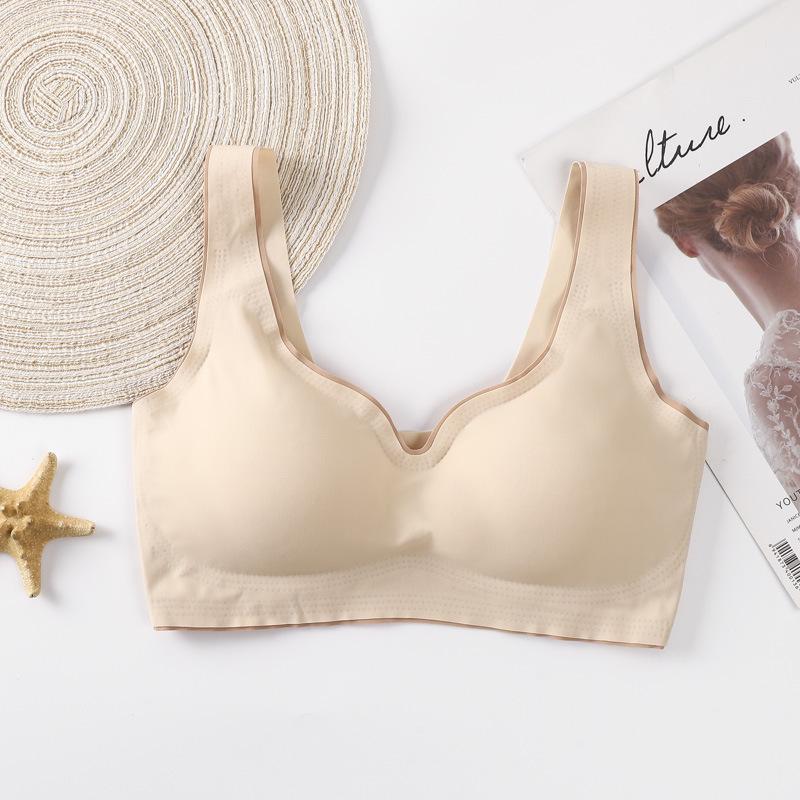Libra Seamless Wireless Sleep & Yoga Ice Silk Sports Bra Double Extra Large