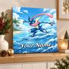 Greninja Custom Name Diamond Painting Personalized 5D Full Drill DIY Diamond Art Home Decor