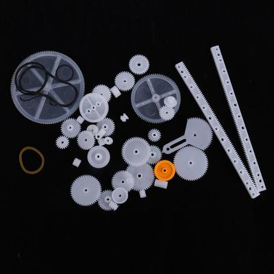 34 Plastic DIY Cog Wheels Worm Gears Buliding Robot Acceories Toy